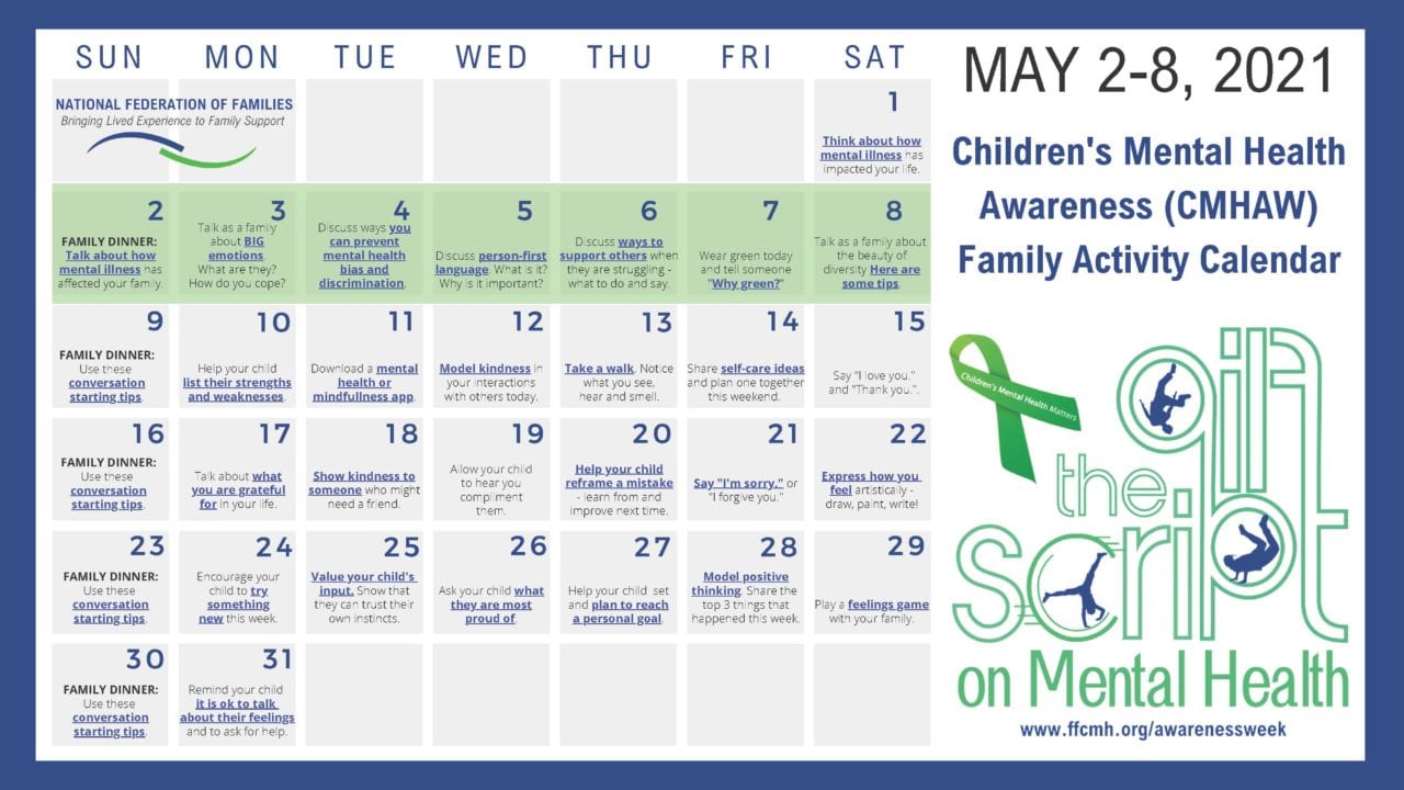 May is Children's Mental Health Awareness Month Gear Parent Network
